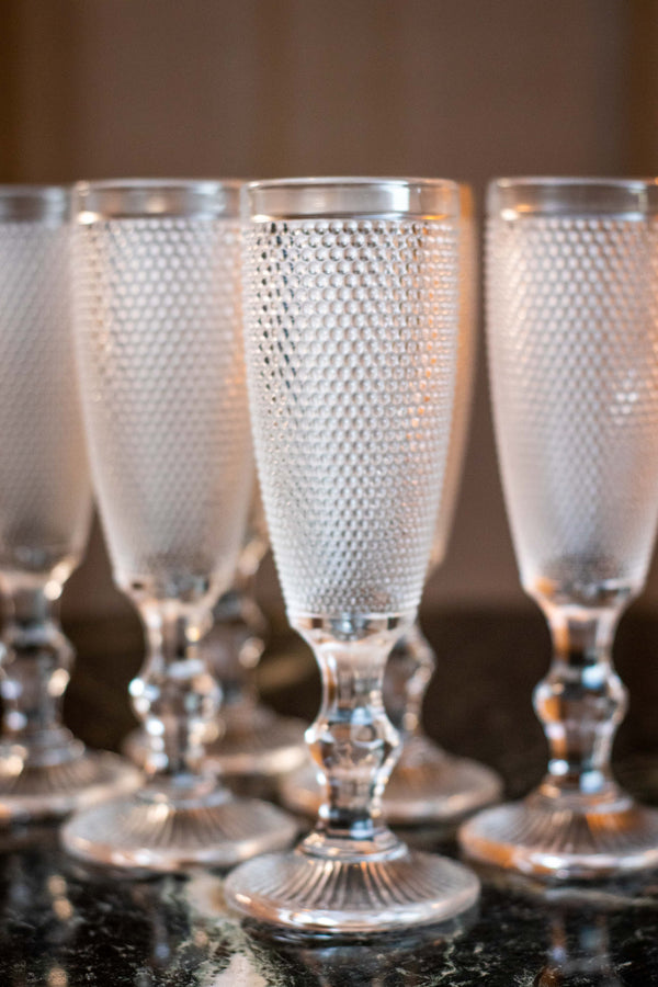 Copas cristal champagne transparente